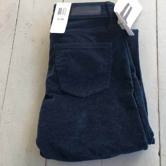 Calvin Klein Jeans Pants - [Calvin Klein Jeans] Navy Corduroy Skinny Pant